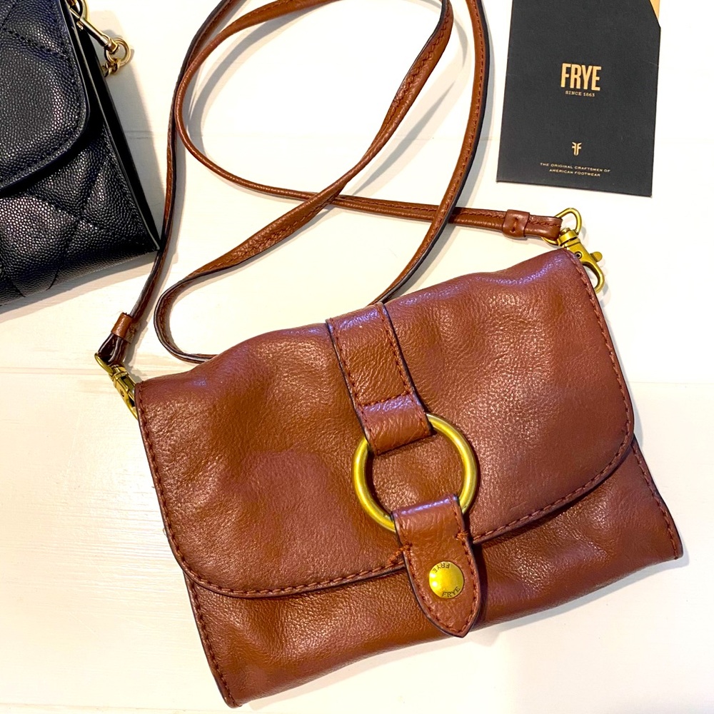 Frye Leather Wallet Crossbody Bag